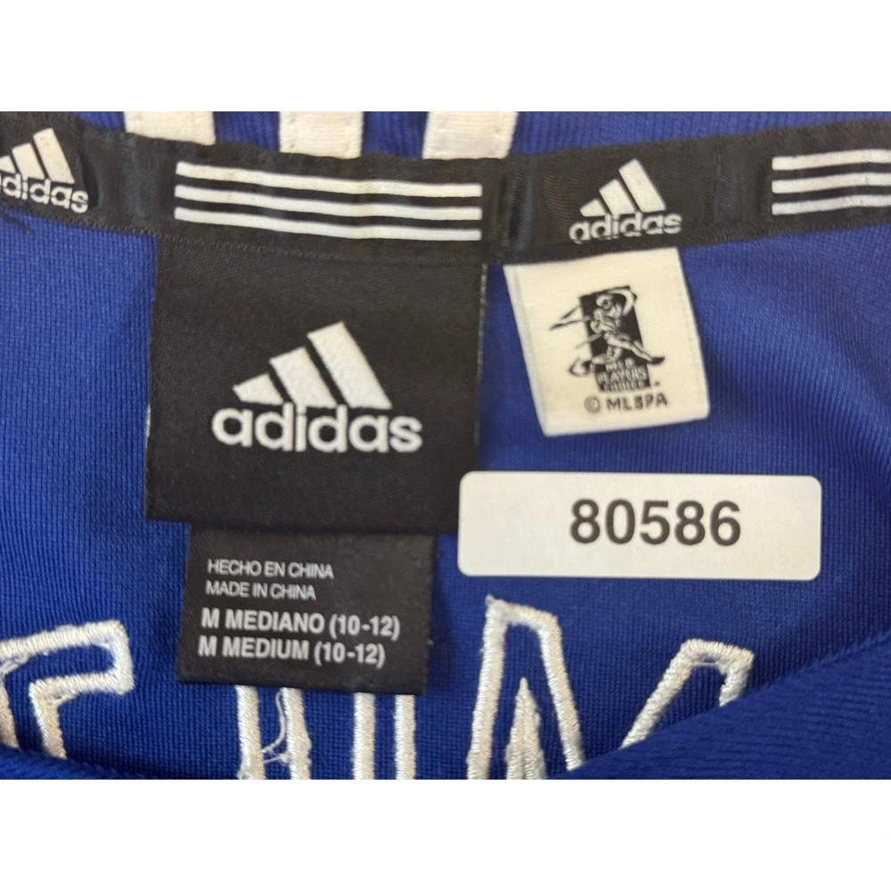 Adidas Texas Rangers Josh Hamilton 32 Youth Baseball Jersey Blue Size M 10-12